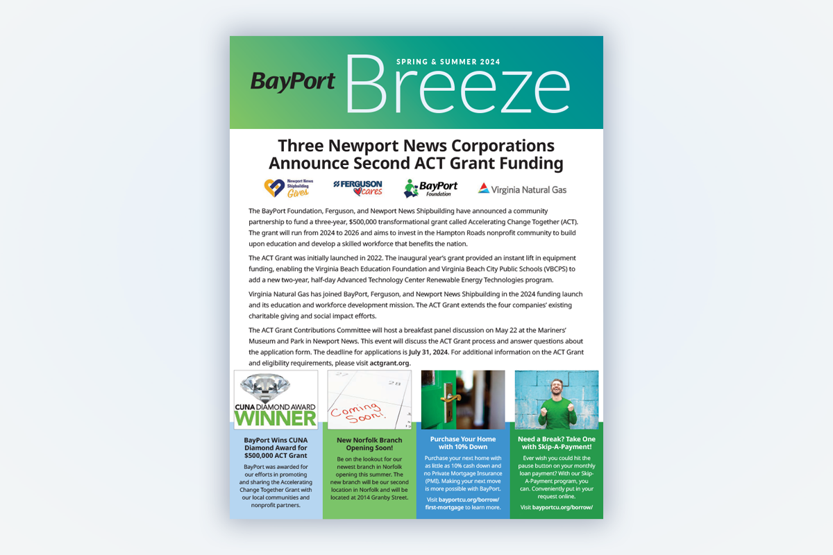 BayPort Breeze newsletter Spring/Summer 2024